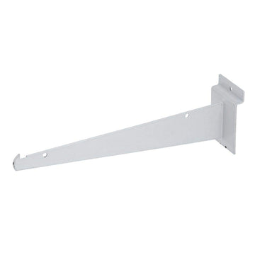 Slatwall Shelf Bracket 10" White by Retail Resource – Metal, White, Model 1707