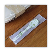 World Centric SP-PS-I Compostable TPLA 6" Spoons – Individually Wrapped (Pack of 750)