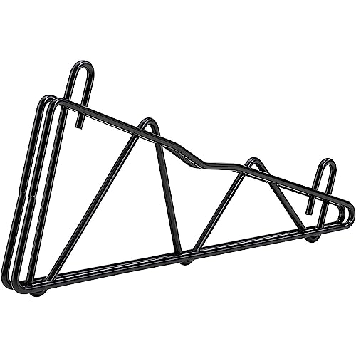 14" Single Arm Shelf Bracket Black Epoxy by Nexel – Steel, Black, Model AB14B
