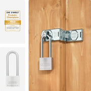 ABUS 1 / Gray / 50 mm lock body, high shackle Keyed Padlocks