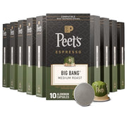 Peet's Coffee Big Bang / 10 Count (Pack of 10) / 10 Single-Serve Capsules & Pods