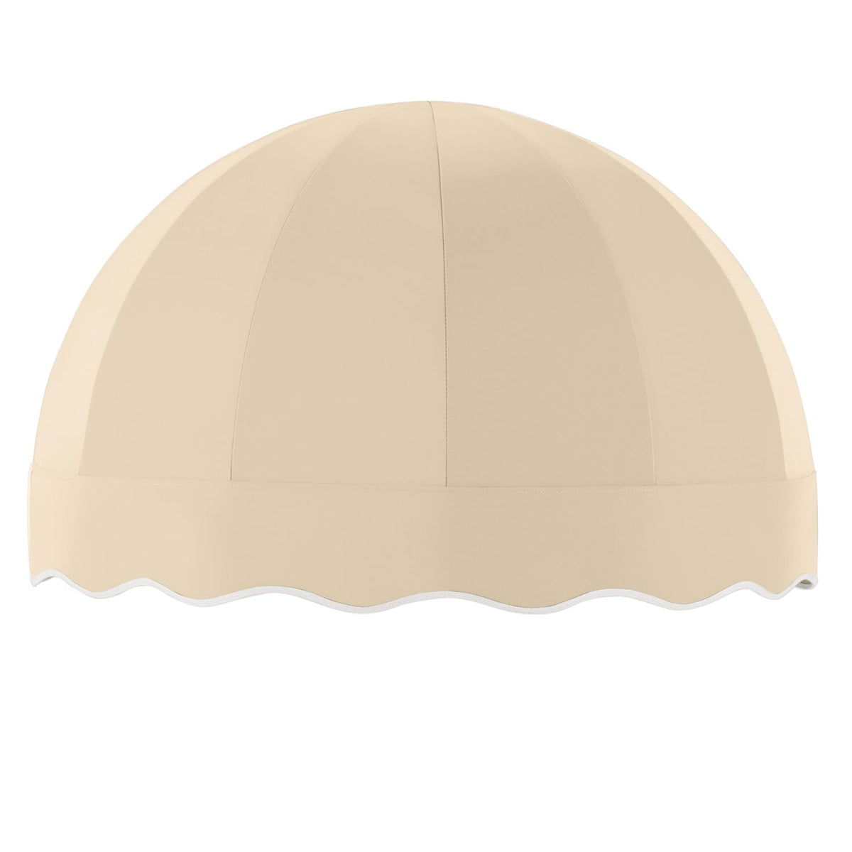 3' Bostonian (40.5"-26.25"-20.25") Dome-Shaped Fixed Awning by Awntech – 40.5"W x 26.25"H x 20.25"D, Acrylic Linen, Tan, Model RB3-AZ-T