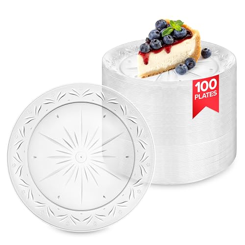 Stock Your Home 7 Inch / Clear / Modern Plates