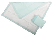Deluxe Polymer-Filled Underpads by Medline – 30" x 36", Polypropylene (PP), Green, Pack of 10, Model MSC282033PZ