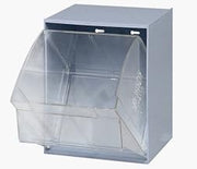 QUANTUM STORAGE SYSTEMS QTB301GY 1 Drawers Tip Out Cabinet Part Organizer Gray 14" H x 12" W x 12" D