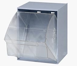 QUANTUM STORAGE SYSTEMS QTB301GY 1 Drawers Tip Out Cabinet Part Organizer Gray 14" H x 12" W x 12" D