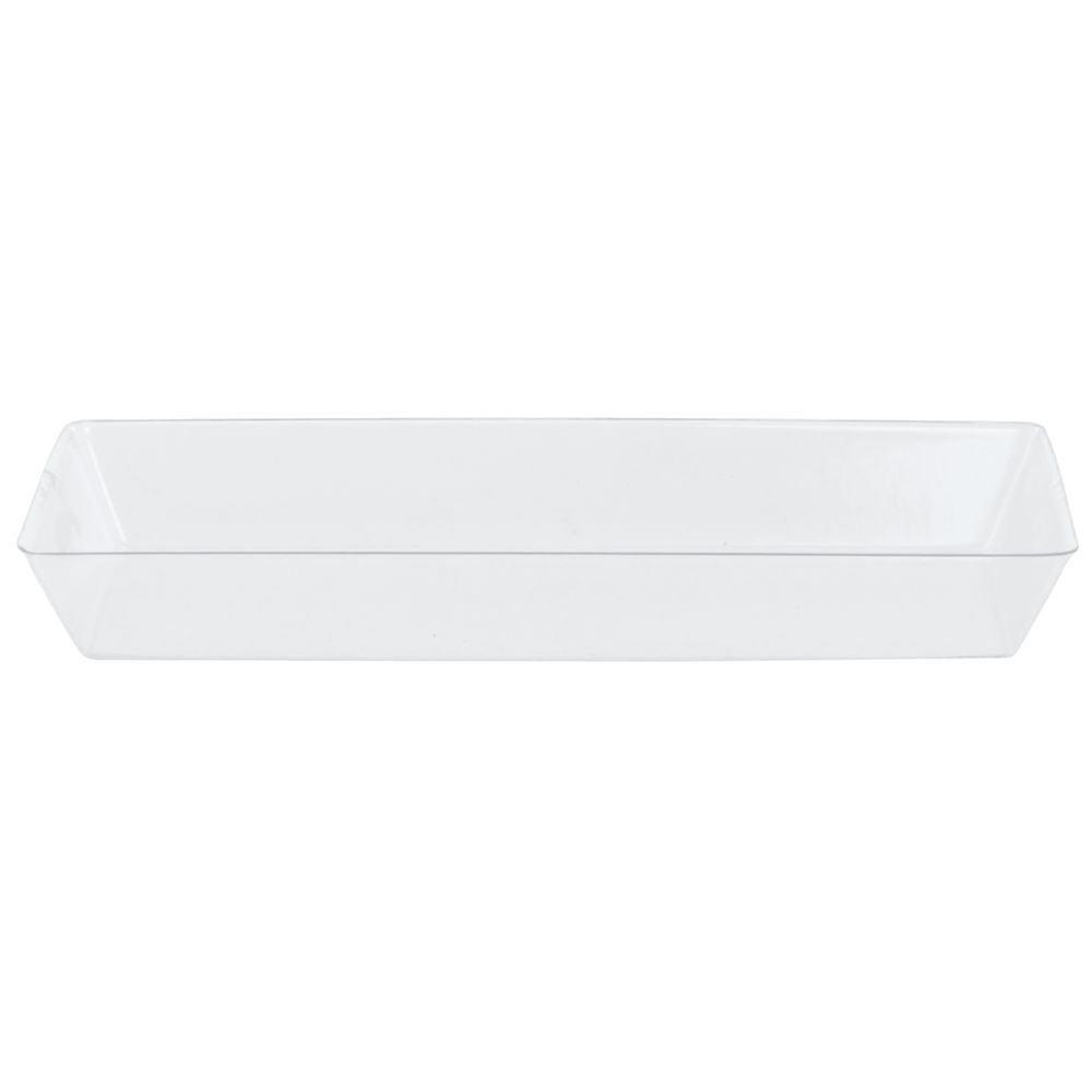 Basket Liner Rectangular Clear PET - 15"L x 8"W x 1-7/8"H by HUBERT – 15 x 8 x 1.875 inches, Plastic, Clear, Model LINER-97513