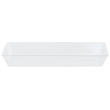 Basket Liner Rectangular Clear PET - 15"L x 8"W x 1-7/8"H by HUBERT – 15 x 8 x 1.875 inches, Plastic, Clear, Model LINER-97513