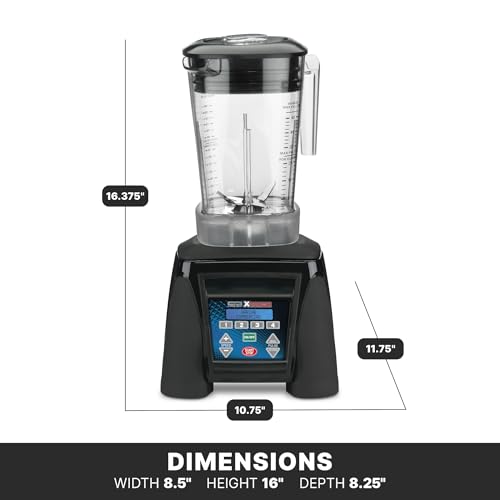 Waring 48 Ounce Copolyester Jar / Black / Modern Countertop Blenders