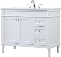 42 in. Bennett Single Bathroom Vanity, White