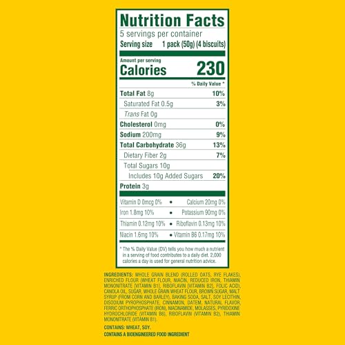 Belvita Cinnamon Brown Sugar / 1.76 Ounce (Pack of 5) / Modern, Convenient, Visually Appealing Products