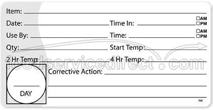 DayMark - 112469 - Remark 2 in x 4 in HACCP Label