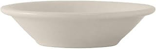 Tuxton China TRE-032 Fruit Dish, 3 oz., 4-1/4" Dia., Round, Microwave & Dishwasher Safe, Oven Proof, Fully vitrified, Ceramic, Reno/Nevada, American White/Eggshell, Case of 36