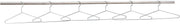 Global Industrial 17" Wire Hangers, Chrome Plated, 6/Pk