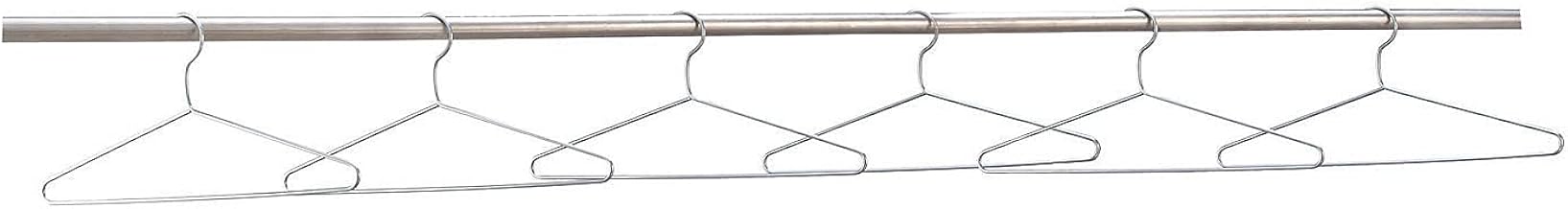 Global Industrial 17" Wire Hangers, Chrome Plated, 6/Pk