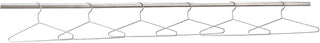 Global Industrial 17" Wire Hangers, Chrome Plated, 6/Pk