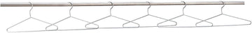 Global Industrial 17" Wire Hangers, Chrome Plated, 6/Pk