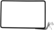 Sign Frame with Side Mount Shelf Clip Matte Black Metal Horizontal - 11"L x 7"H