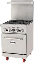Migali C-RO4B-NG 4 Burner Range, (1) Oven, Natural Gas