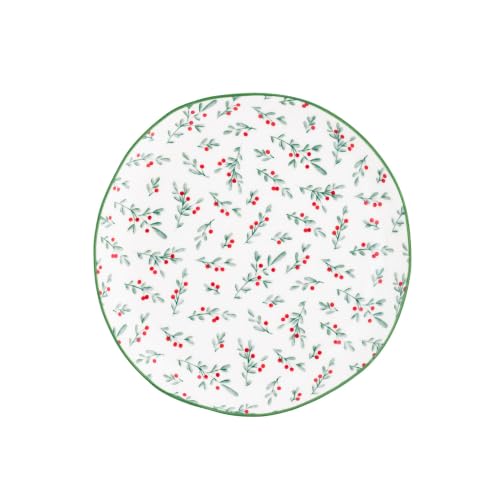 10 Strawberry Street Winter Sprigs / 6" / 1 Appetizer Plates