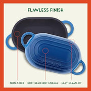 Basilico Blue / 12 inches x 6 inches x 6 inches / 900.0 grams Dutch Ovens