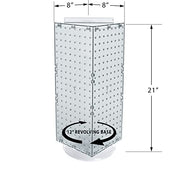 Azar Displays Pegboard Only / Clear / 8"W X 20"H Display Racks