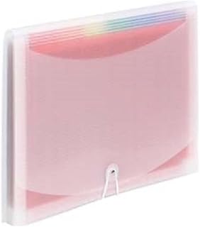 SMEAD Desktop Poly Expanding File Folder Organizer, Accordion File, Paper Document Storage, 12 Pockets, Flap and Cord Closure, Letter Size (70723)
