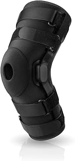 Actimove Professional Knee Brace with Composite Polycentric Hinges | Left & Right Compatible Knee Support for Meniscus Tear, Pain, ACL, MCL, Arthritis, Injury Recovery | Men & Women, Black - Choose Your Size