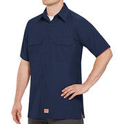 Red Kap Large Tall / Navy / Solid Rip Stop Shirt Tops
