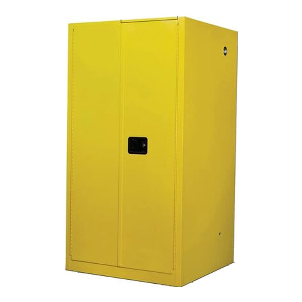 YPI62 Safety Cabinet for Paint and Ink by Eagle – 96 gallon, 65"Height, 31-1/4"Width, 31", Alloy Steel, Yellow, Model YPI-62