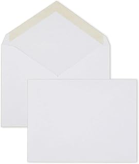 Mead A2 Invitation Envelopes,4-3/8" x 5-3/4",Gummed Closure,White Woven Premium 24-lb Paper Mailing Envelopes,(CO198),(Pack of 1200)