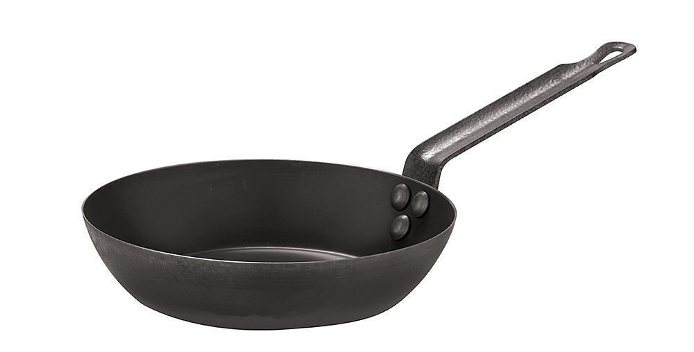 Frying Pan 28 cm Black by PADERNO – Durchmesser: 28 cm, 28 liters, Cast Iron, Black, Model 11716-28