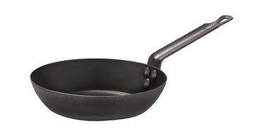 Frying Pan 28 cm Black by PADERNO – Durchmesser: 28 cm, 28 liters, Cast Iron, Black, Model 11716-28
