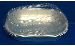 Handi-Foil 1 1/2 lb. (23 oz.) Silver Take-Out Pan w/Clear Dome Lid 20/Pk (pack of 20)