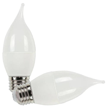 7C13/LED/SW/27 2CD Candle Tip LED Light Bulb by Westinghouse – copper, Warm White, Pack of 2, Model 05125