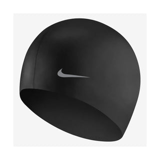 Swim Solid Silicone Youth Cap by Nike – Silicone, Black, Model TESS0106-001-OS