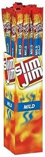 Slim Jim Giant Smoked Meat Sticks, Mild Flavor, Keto Friendly, 0.97 Oz. 24-Count