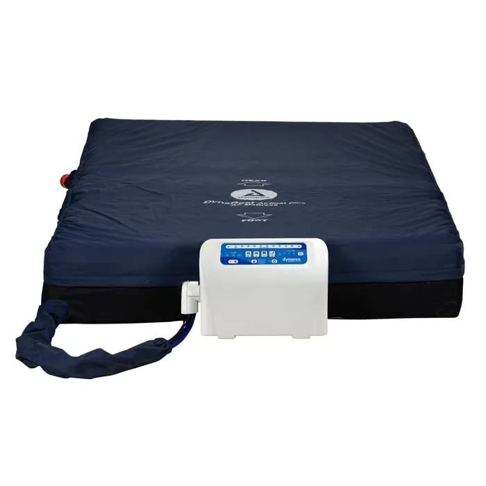 DynaRest Airfloat Plus Bariatric Air Mattress with Pump by Dynarex – 42" Width, 76" Length, Nylon, Model 10445