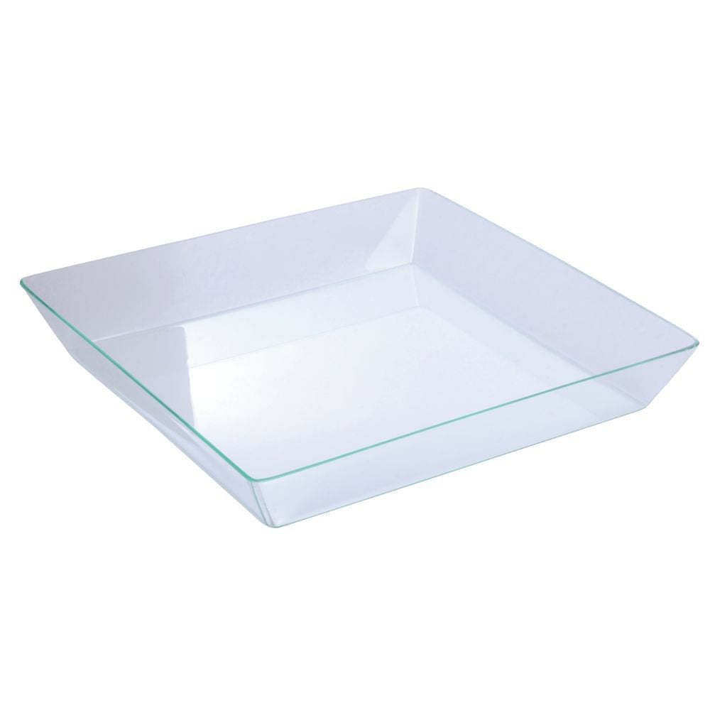 Delfin Basket Display Liner Square Acrylic - 12" L x 12" W x 2" H by DELFIN DESIGN & MFG – Plastic, Green Tint, Model BKL-12-49