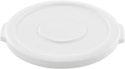 Global Industrial 10 Gallon Plastic Trash Can Lid, White