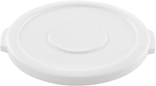 Global Industrial 10 Gallon Plastic Trash Can Lid, White