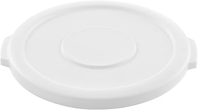 Global Industrial 10 Gallon Plastic Trash Can Lid, White