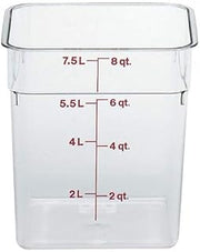 Cambro 8SFSCW135 Camwear Polycarbonate Square Food Storage Container, 8 Quart (This does not come with a lid)