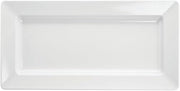 HUBERT Platter Rectangular White Melamine- 17 1/2 L x 8 3/4 W x 1 3/4 H