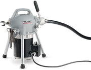 RIDGID 58980 K-50-6 Sectional Drain Cleaning Machine for 3/4" to 4" Drain Lines, with A-30 Cable Kit and A-17-A Adapter, 115V
