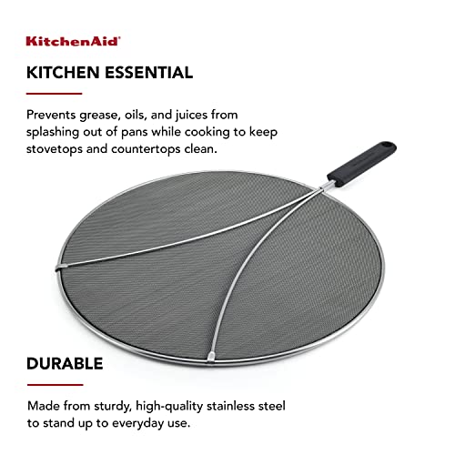 KitchenAid Black / 13 inches / Modern Splatter Screens