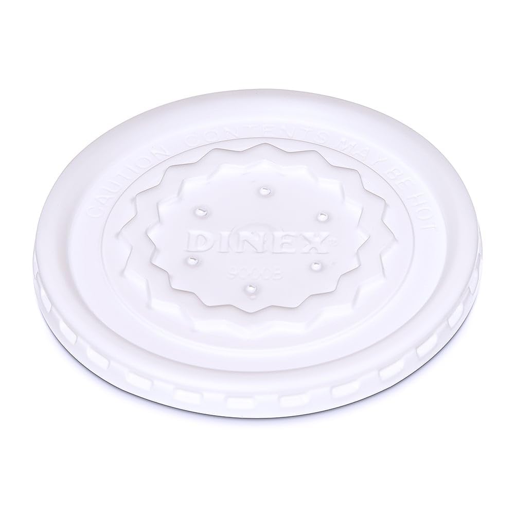 Disposable Lid for Tropez High Temperature Cup by DINEX – Polypropylene, Pack of 1000, Model DX9000B7000