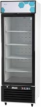 Migali C-23RM-HC One Glass Door Merchandiser Refrigerator, 23 cu/ft, Beverage Display Cooler, LED Lights, Adjustable Shelves, Strong Casters, Digital Temperature Display, Door Locks