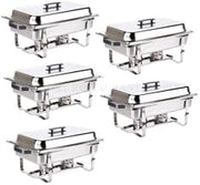CHAFER 5 PACK CATERING STAINLESS STEEL CHAFER FULL SIZE 8 QT BUFFET