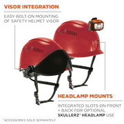 Ergodyne Red / One Size / Safety Helmet - Type 2, Class C Hard Hats